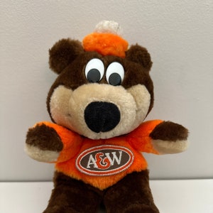 A&W Root Beer Rooty Promo Mascot Bear Stuffed Plush 5
