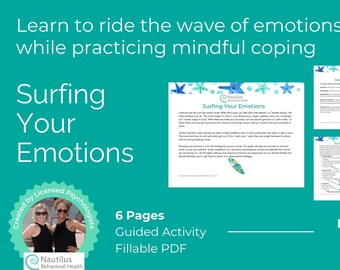 Surfing Your Emotions - Emotion Regulation Worksheet
