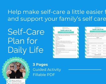 Self-Care Plan for Daily Life
