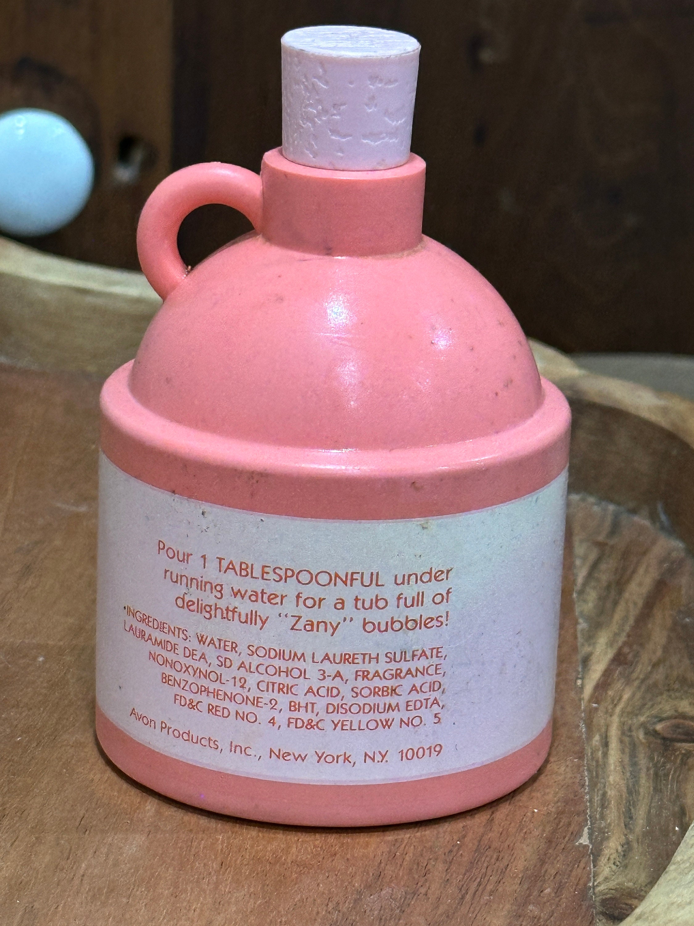 Vintage Avon Zany Jug of Pink Bubble Bath 10 Fl Oz - Etsy