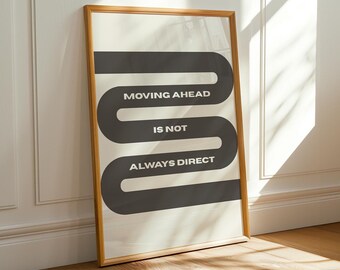 Minimalist Motivational Quote Print: Calming Neutral Wall Art (Digital Download)