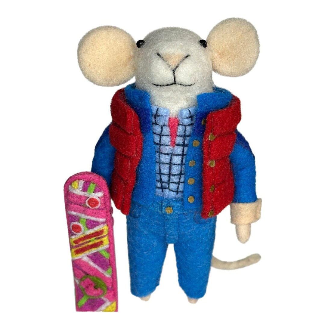Back to the Future Marty Mcfly Mouse Hand Made Ornament Decoration Felt ...