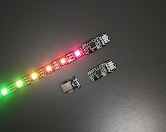 RAINBO RGB+W NeoPixel Strip lichteffectencircuit – voeding via USB