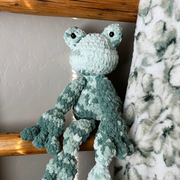 Handmade Frog Crochet Snuggler