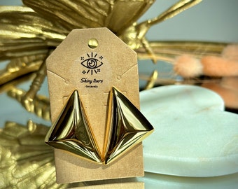 Triángulo golden earrings