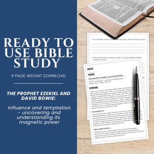 Printable Bible Study Guides | Ezekiel &amp; David Bowie | Ready to Use ...