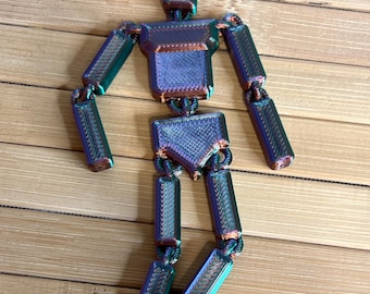 3D-geprinte gelede lappenpop