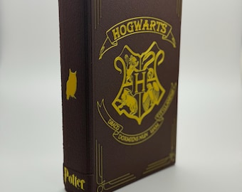 Harry Potter Hollow Book Safe: Hogwarts 3D Printed Wooden Stash Box