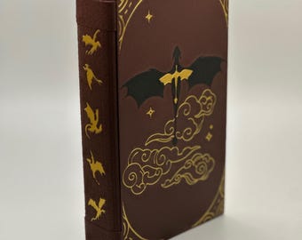 Onyx Storm Hollow Book Safe: Fourth Wing 3D Printed Wooden Stash Box