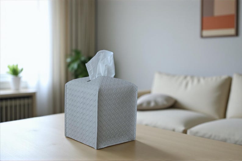 modern napkin holder, tissue box holder, leather tissue holder, tissue box cover, napkin holder, bathroom accessories, leather box, tissue box square,Woven Style , Facial Tissue Box Cover,Woven Checkered Tissue Box Holder,Square Tissue Box Cover
