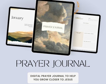 Digital Prayer Journal Jesus is Near | Catholic Prayer Journal, Christian Devotional, Faith Journal, Hyperlinked, Goodnotes Instant Download