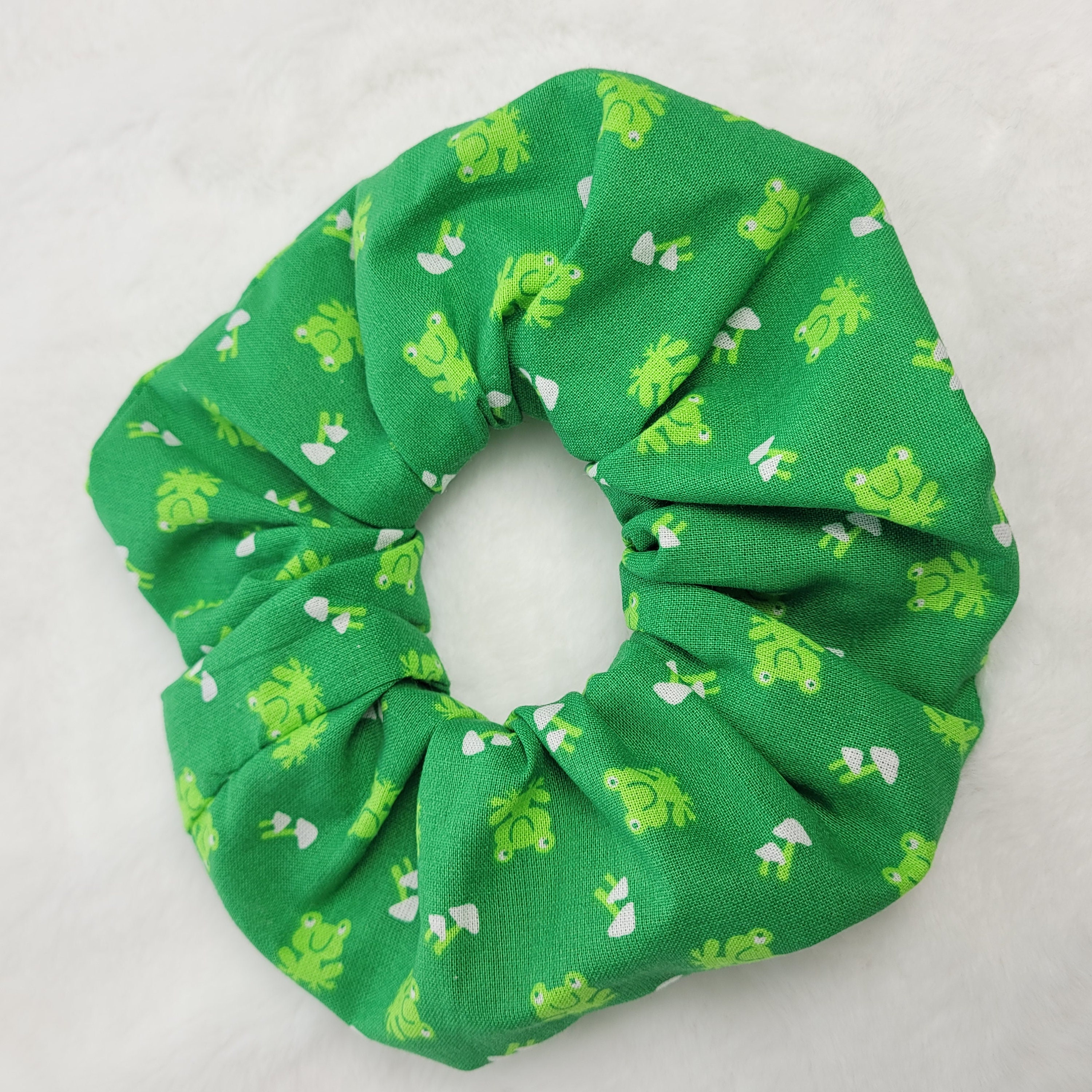 Green Frog Scrunchie - Etsy display picture 1