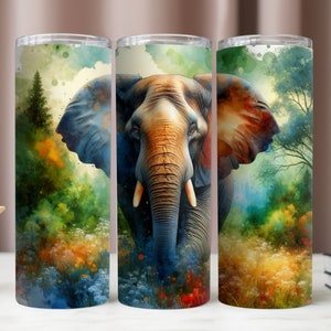 Elephant Tumbler Wrap,Elephant PNG,Tumbler Wrap Sublimation,Tumbler 20oz Design,20oz Skinny Tumbler,Tumbler Wrap Digital,Tumbler PNG Wrap