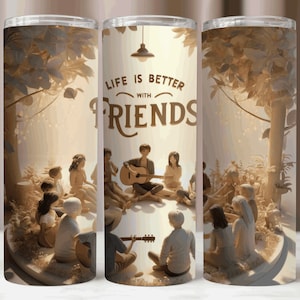Friendship Tumbler Wrap,Friends Tumbler Wrap 20Oz PNG,Friend Gifts Tumbler Wrap,Sublimation Design,Instant Download PNG,Tumbler 20Oz Mockup