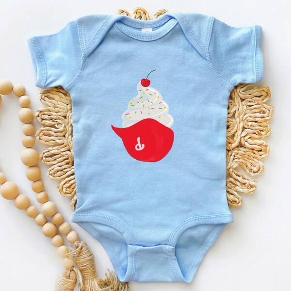 Philadelphia Phillies Ice cream helmet Baby Onesie Baseball Philly