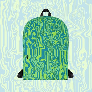 Lime Green Backpack - Etsy display picture 3