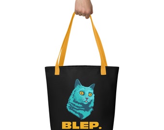 BLEP kattentas, kattenliefhebber tas, schattige kattentas, cadeaus met kattenthema