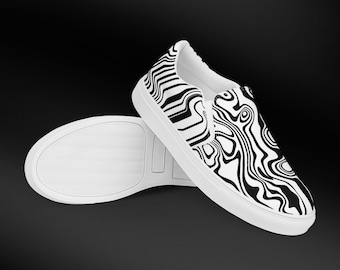 Flames Custom BLVD Slip On Shoes