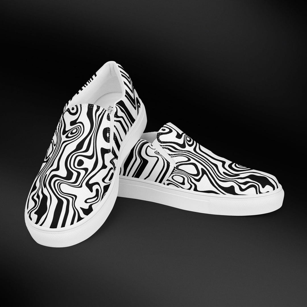 Monkey Trippy Psychedelic Women's Slip On Sneakers