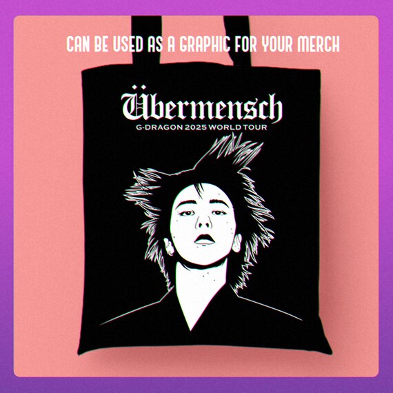 Übermensch G-dragon GD World Tour Ai, Eps, Png, Jpg, Svg Printable