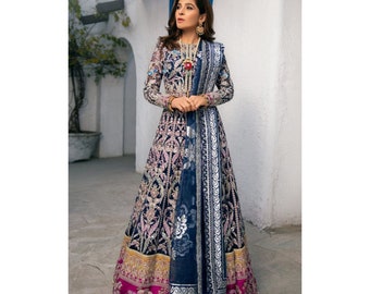 Pakistani Wedding Dress Indian Dress Heavy Net Embroidered Party Wear Suits Latest Eid Style Shalwar Kameez Clothes Collection Made to Order