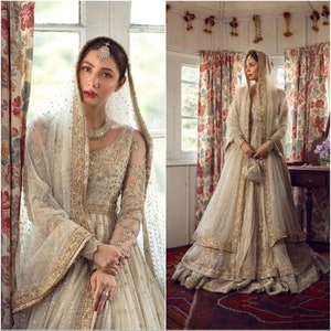 Made to Order Pakistani Indian Wedding Dresses Net Embroidered Collection Latest Eid Style Party Wear Clothes Shalwar Kameez Suits USA UK