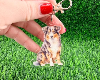 Australian Shepherd Keychain