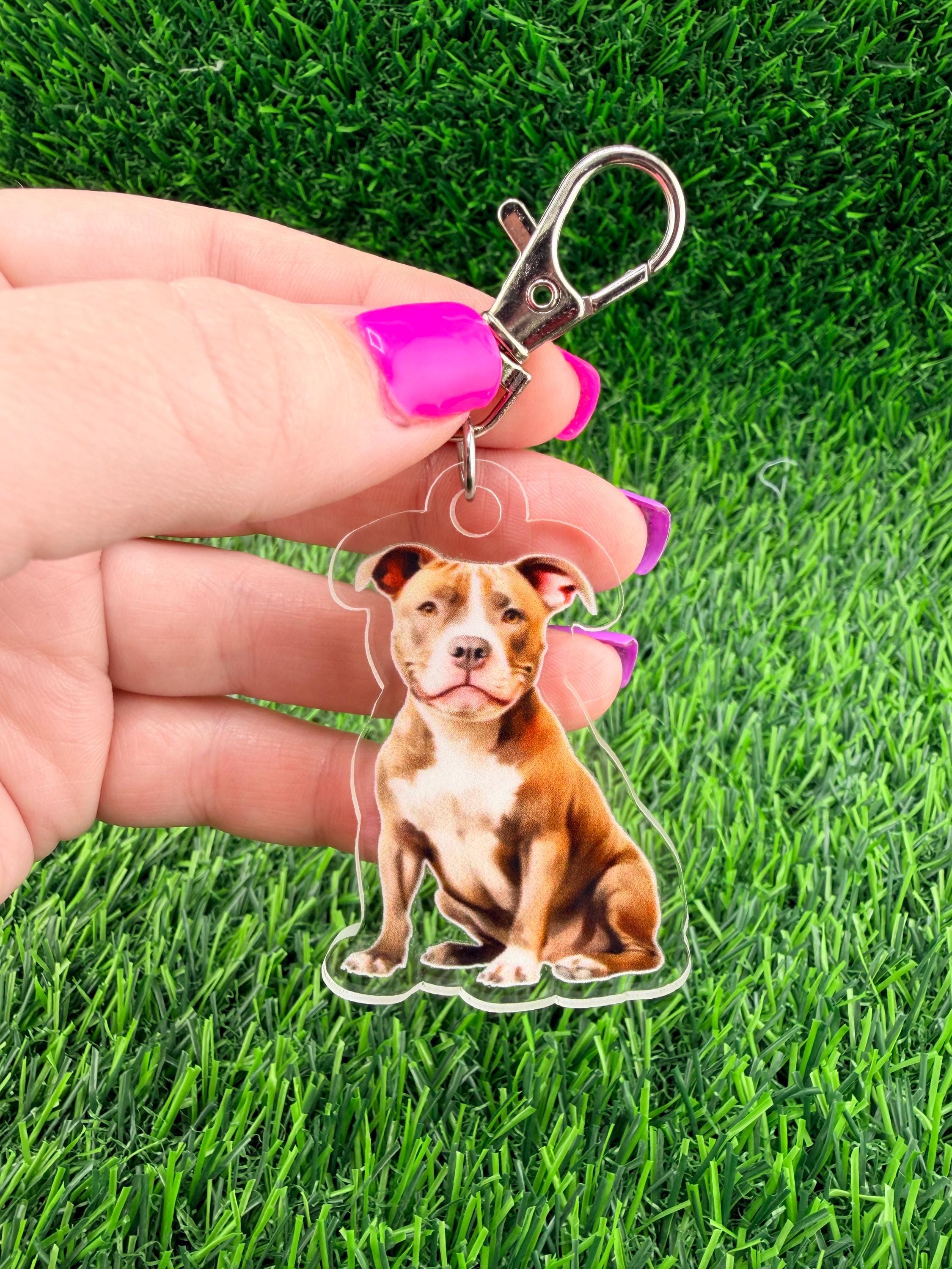 Pitbull Keychain - Etsy