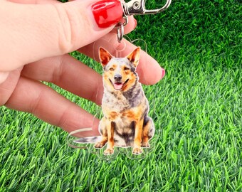 Australian Cattle Dog Keychain