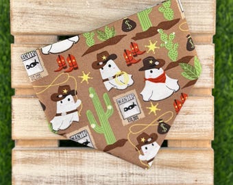 Western Cowboy Ghost Scrunchie Dog Bandana