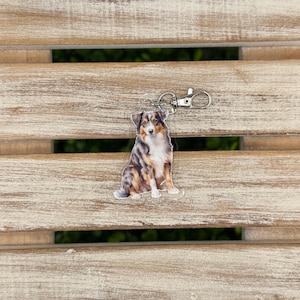 Australian Shepherd Keychain