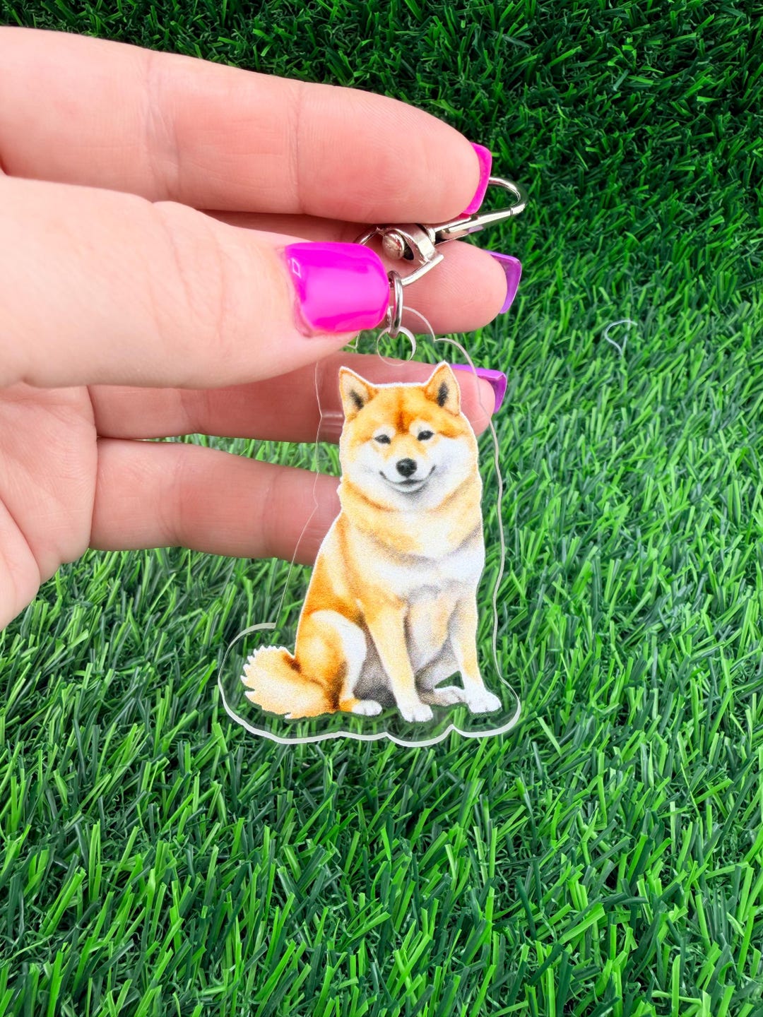 Shiba Inu Dog Keychain - Etsy