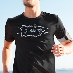Puerto Rico map with Taino symbol shirt, Coqui shirt, chinchorreo shirt, Taino symbol shirt, Vijigante Puerto Rico shirt, Puerto Rico lovers