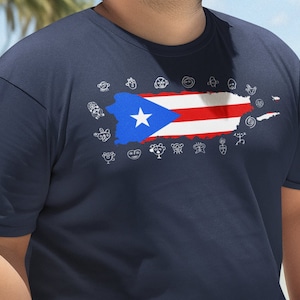 Taino and Puerto Rico map shirt, Taino symbol shirt, Taino collection, coqui Taino shirt, cute Puerto Rican shirt, Taino collection shirt