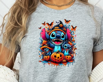 Stitch Halloween Shirt, Disney Stitch Halloween Shirt, Stitch Spooky Shirts, Disney Halloween Shirt, Disney Stitch Horror Shirt