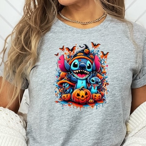 Stitch Halloween Shirt, Disney Stitch Halloween Shirt, Stitch Spooky Shirts, Disney Halloween Shirt, Disney Stitch Horror Shirt