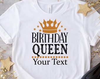 Verjaardagsshirt, verjaardagsteamshirt voor vrouw, verjaardagsgroepsshirts, verjaardag koning shirts, verjaardagsshirt koningin, verjaardagsteam