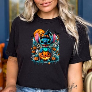 Stitch Halloween Shirt, Disney Stitch Halloween Shirt, Stitch Spooky Shirts, Disney Halloween Shirt, Disney Stitch Horror Shirt
