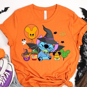 Stitch Halloween Shirt, Disney Halloween Shirt, Disney Stitch Halloween Shirt, Stitch Spooky Shirts, Disney Stitch Horror Shirt