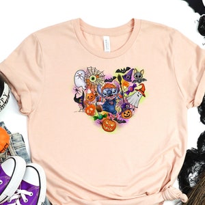 Stitch Halloween Shirt, Disney Stitch Halloween Shirt, Stitch Spooky Shirts, Disney Halloween Shirt, Disney Stitch Horror Shirt