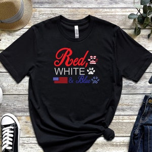 Red White Blue Shirt, Stars and Stripes, July 4th Shirt, 4th of July Shirt, Unisex Tshirt,Cute July 4th Shirt, Independence Day T-shirt