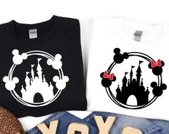 Disney Minnie Mouse Castle Shirt, Disney Mickey And Minnie Castle Sweatshirt, Disneyland Sweatshirt, Disney World Sweatshirt