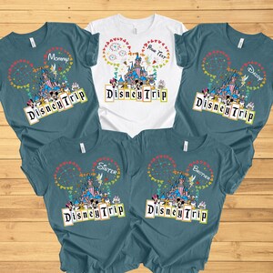 Personalized Disney Trip Shirts,Custom Family Disney Shirts, Disney Family Vacation Shirt,Disney 2025 Shirt,Disneyland Family Matching Shirt