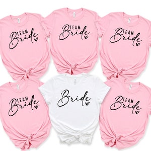 Cute Bachelorette Party Shirts, For Bride and Team Bride Tshirts, For Bridal Party With Bridesmaid Tees And Bride Shirt And Bride Squad