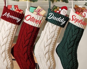 2026 Embroidered Christmas Stockings,2026 Custom Stocking Gifts