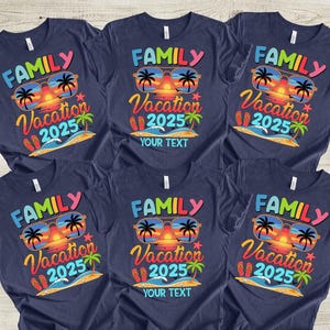 Benutzerdefinierte Familienurlaub 2025 Shirt, Familie passendes Hemd, benutzerdefinierte Familien Urlaub 2025 T-Shirt, personalisierte Familien Urlaub Shirt, Familien-Shirt