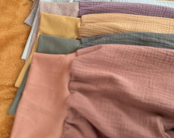Pantaloni in mussola con ampio spazio per muoversi, pantaloni che crescono con me, pantaloni estivi, pantaloni larghi, di Cozy Wombat