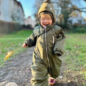 Balaclava made of wool lined with thick cotton fleece, for babies and children, dwarf hat, hat for transitional winter, by Cozy Wombat