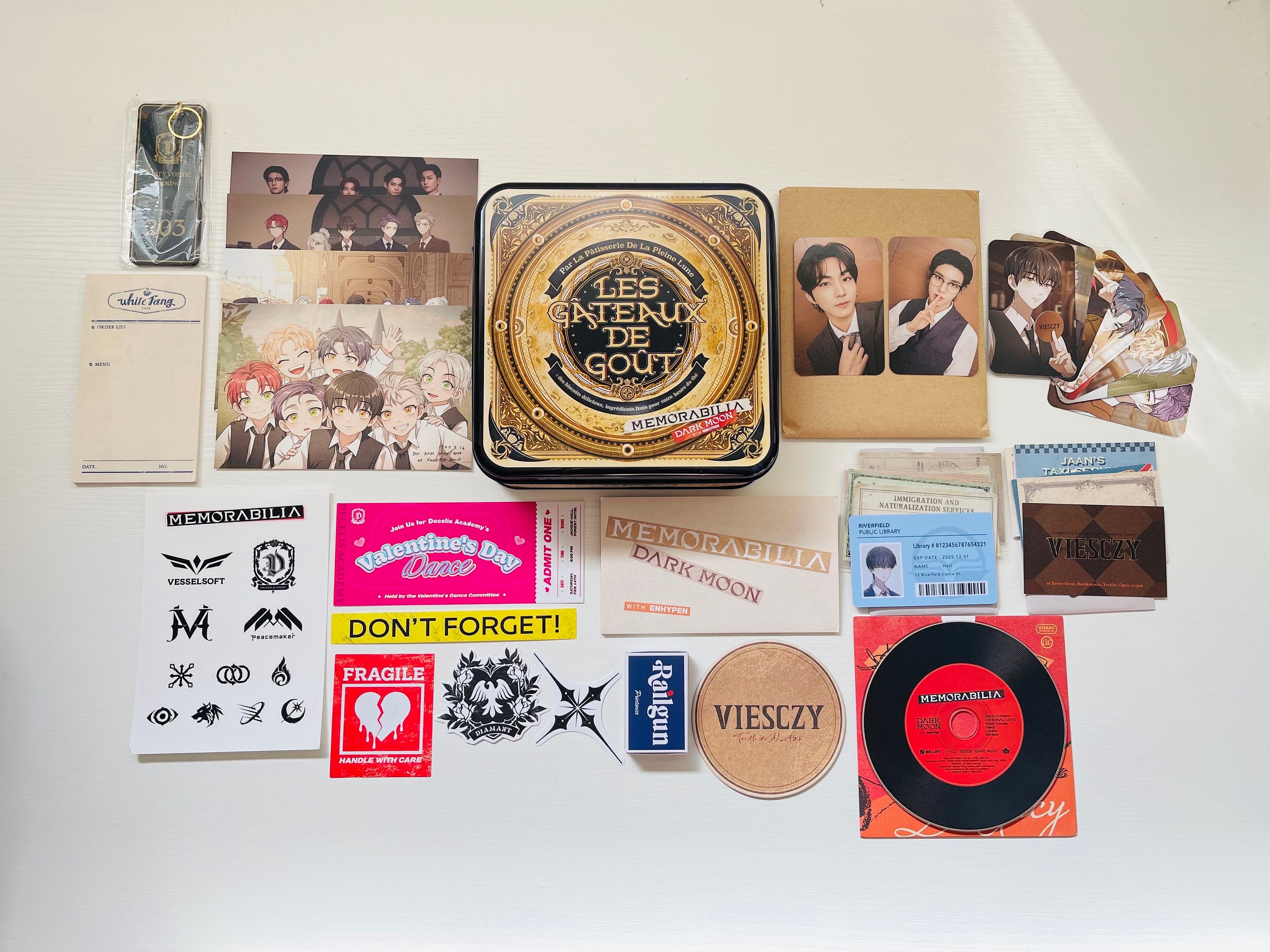 memorabilia ジョンウォン JUNGWON DARK MOON ENHYPEN Jungwon LINE friends dark moon memorabilia Official
