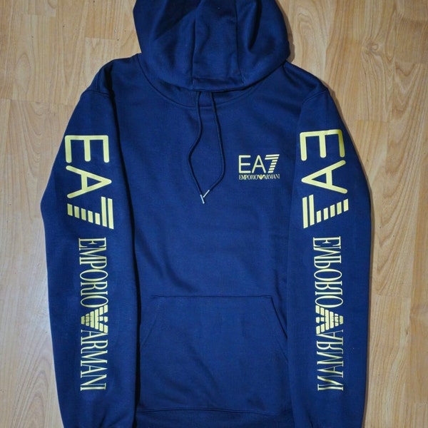 Ea7 Emporio Armani gold label hoodie